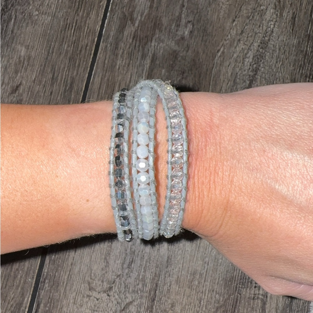 Victoria Emerson Silver Crystal Bracelet Trio